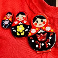 Matryoshka Memories Toy Brooch Set^Erstwilder Sale