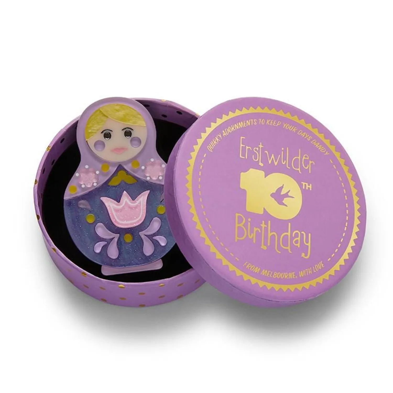Matryoshka Memories Toy Brooch^Erstwilder Outlet