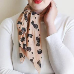 Meow At Midnight Head Scarf^Erstwilder New