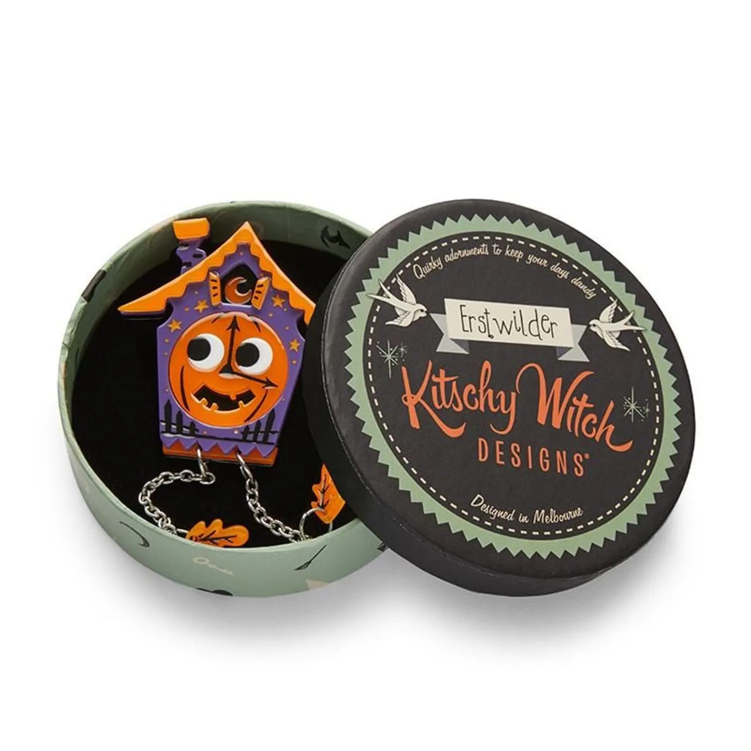 Midnight Approaches Brooch^Erstwilder New