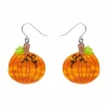 Midnight Magic Pumpkin Drop Earrings^Erstwilder