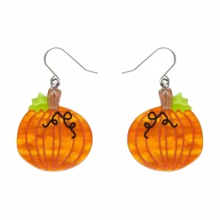 Midnight Magic Pumpkin Drop Earrings^Erstwilder