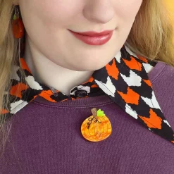 Midnight Magic Pumpkin Mini Brooch^Erstwilder Online