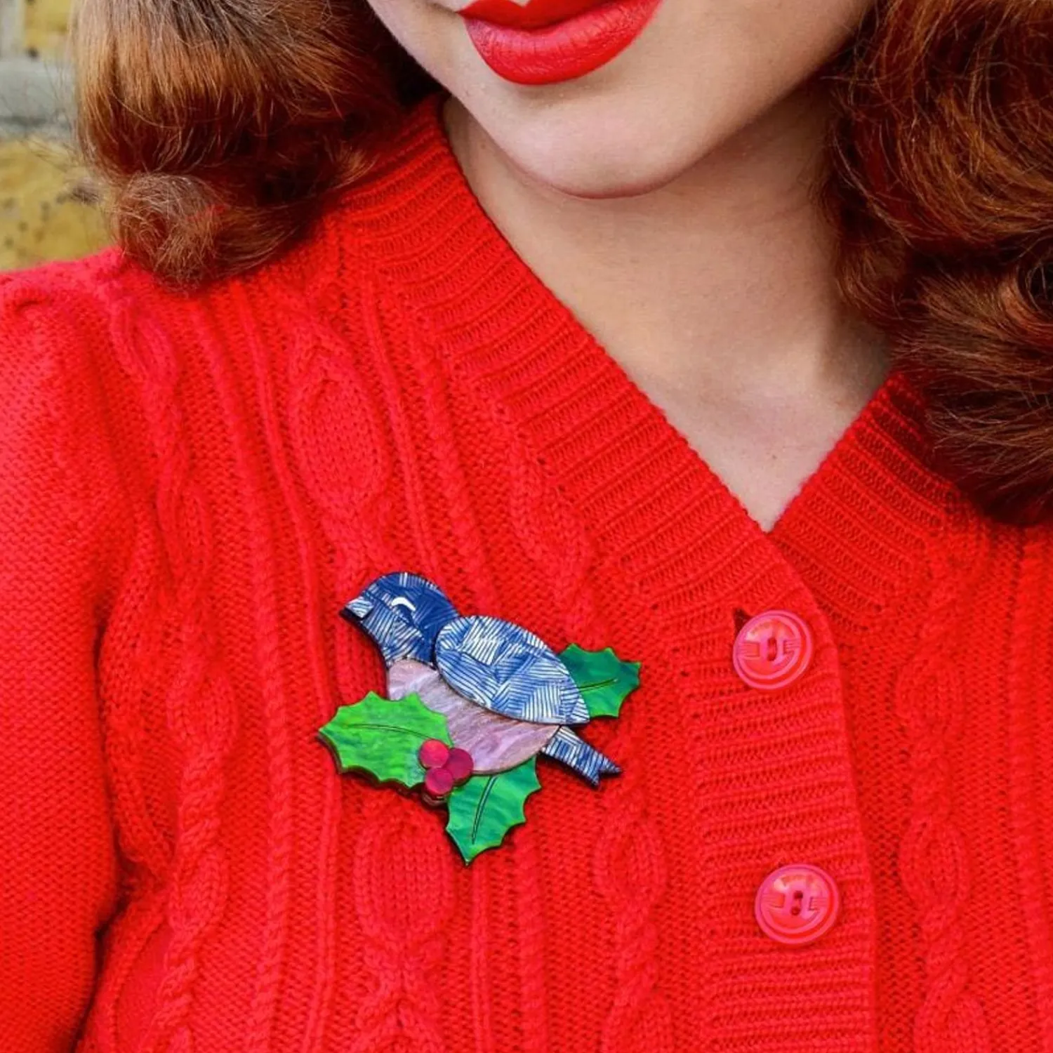 Miss Mistletoe Brooch^Erstwilder Outlet