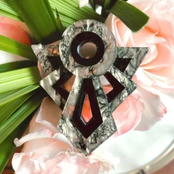 Modernist Motif Brooch^Erstwilder Outlet
