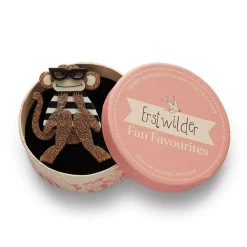 Moe The Monkey Lover Brooch^Erstwilder