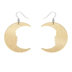 Moon Mirror Drop Earrings - Gold^Erstwilder Discount
