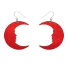 Moon Mirror Drop Earrings - Red^Erstwilder