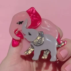 Mother Ella Elephants Brooch^Erstwilder New