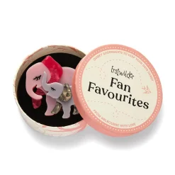 Mother Ella Elephants Brooch^Erstwilder New