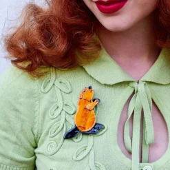Mr. Beaver'S Bark Brooch^Erstwilder Outlet