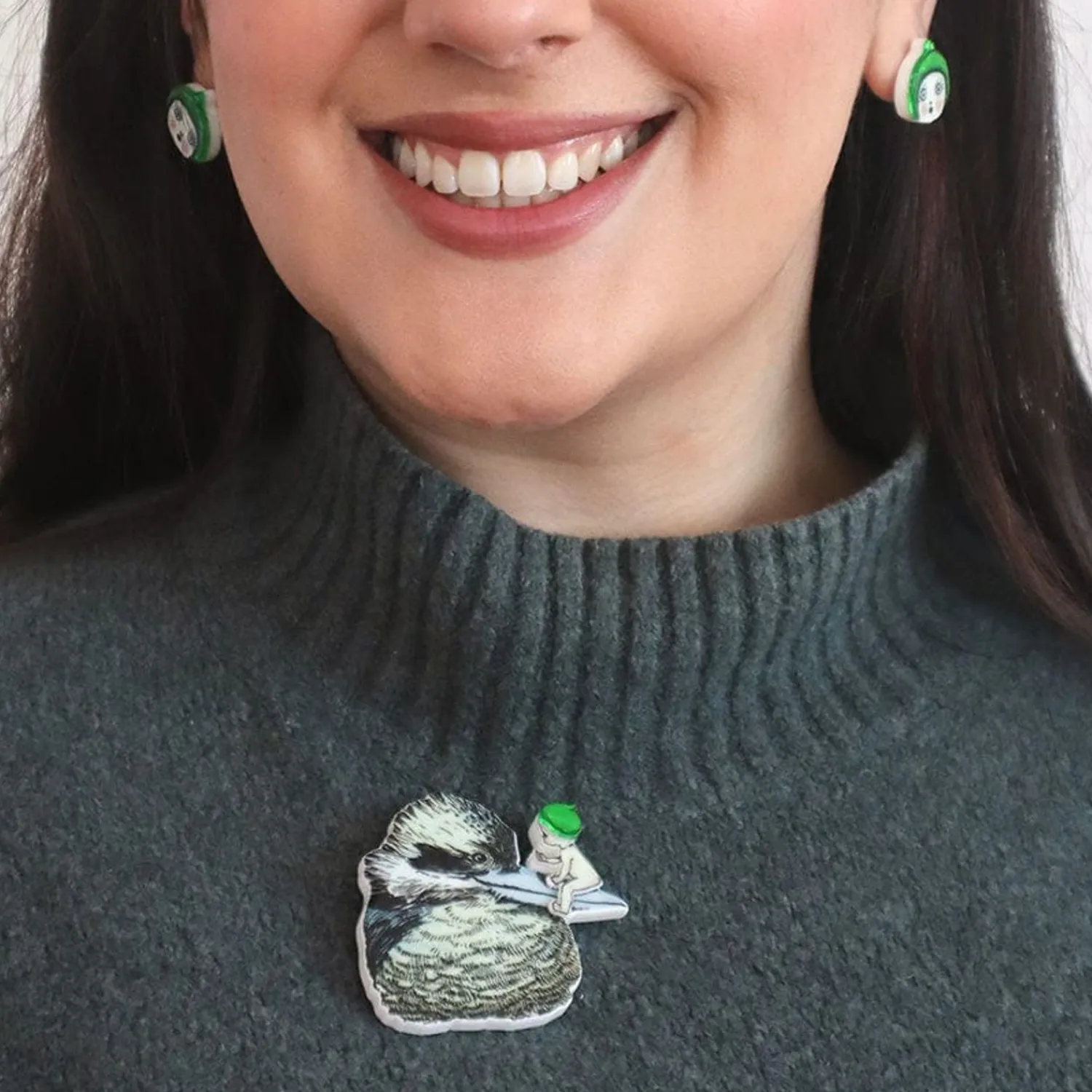 Mrs. Kookaburra Brooch^Erstwilder