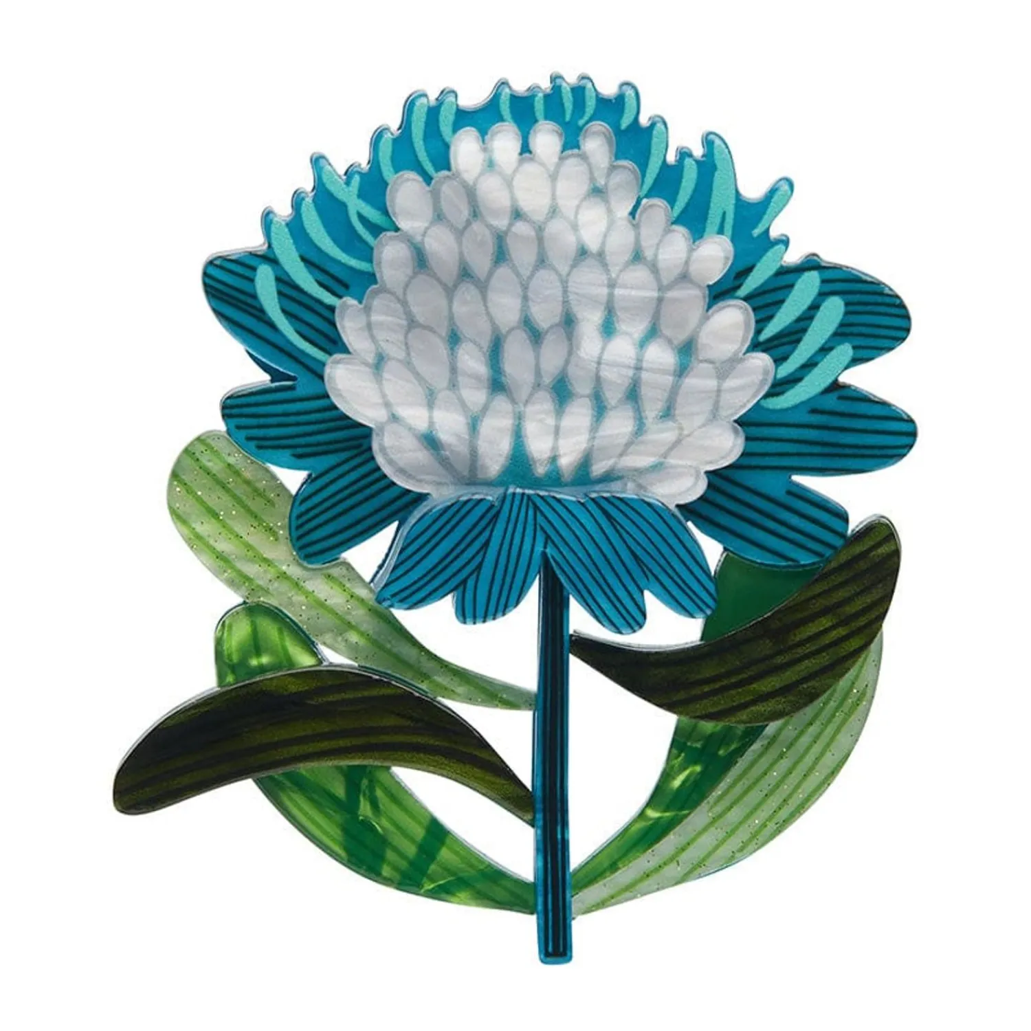 Mythical Blue Waratah Brooch^Erstwilder Clearance