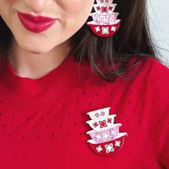 Nanna'S Prized Flower Bowls Brooch^Erstwilder New