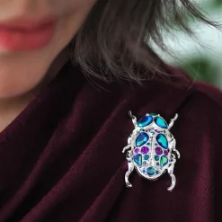 Nature'S Noel Stone Set Crystal Brooch^Erstwilder Clearance