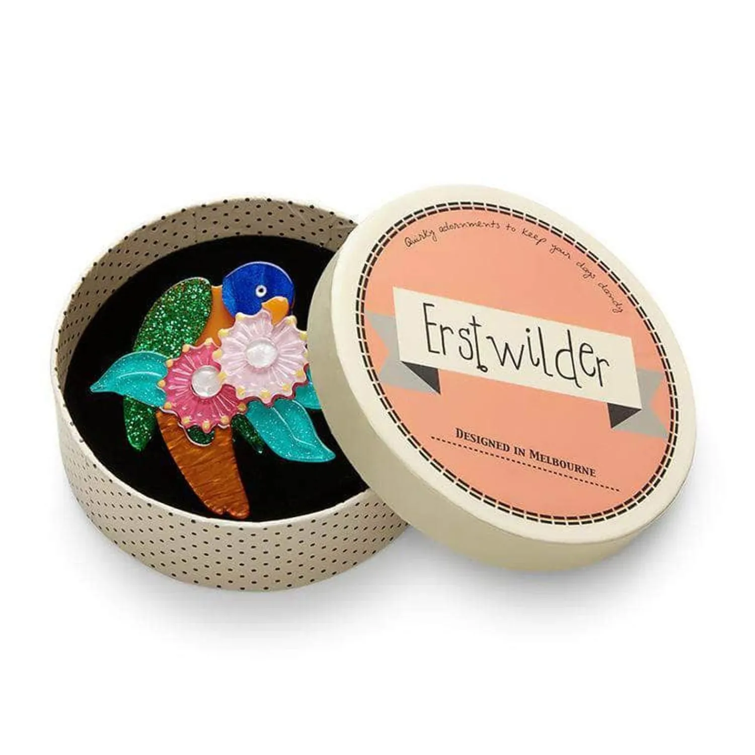 Naughty Nectar Nibbler Brooch^Erstwilder Hot