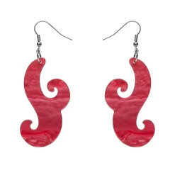 Nouveau Ripple Resin Drop Earrings - Pink^Erstwilder Outlet