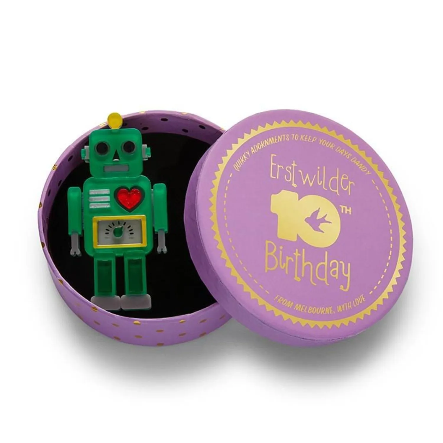 Nuts And Bolts Robot Brooch^Erstwilder Best