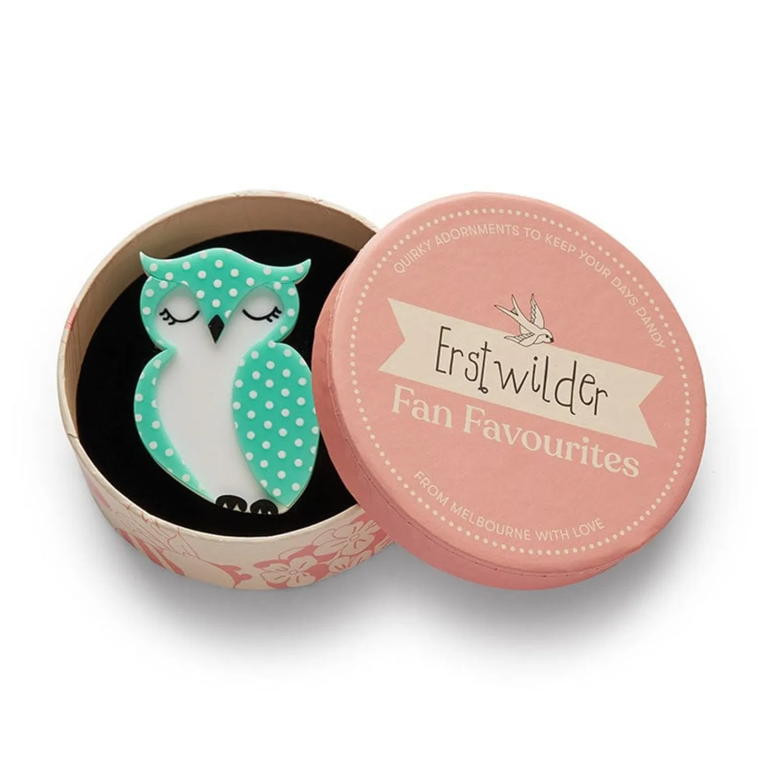 Olive Owl Brooch^Erstwilder Best