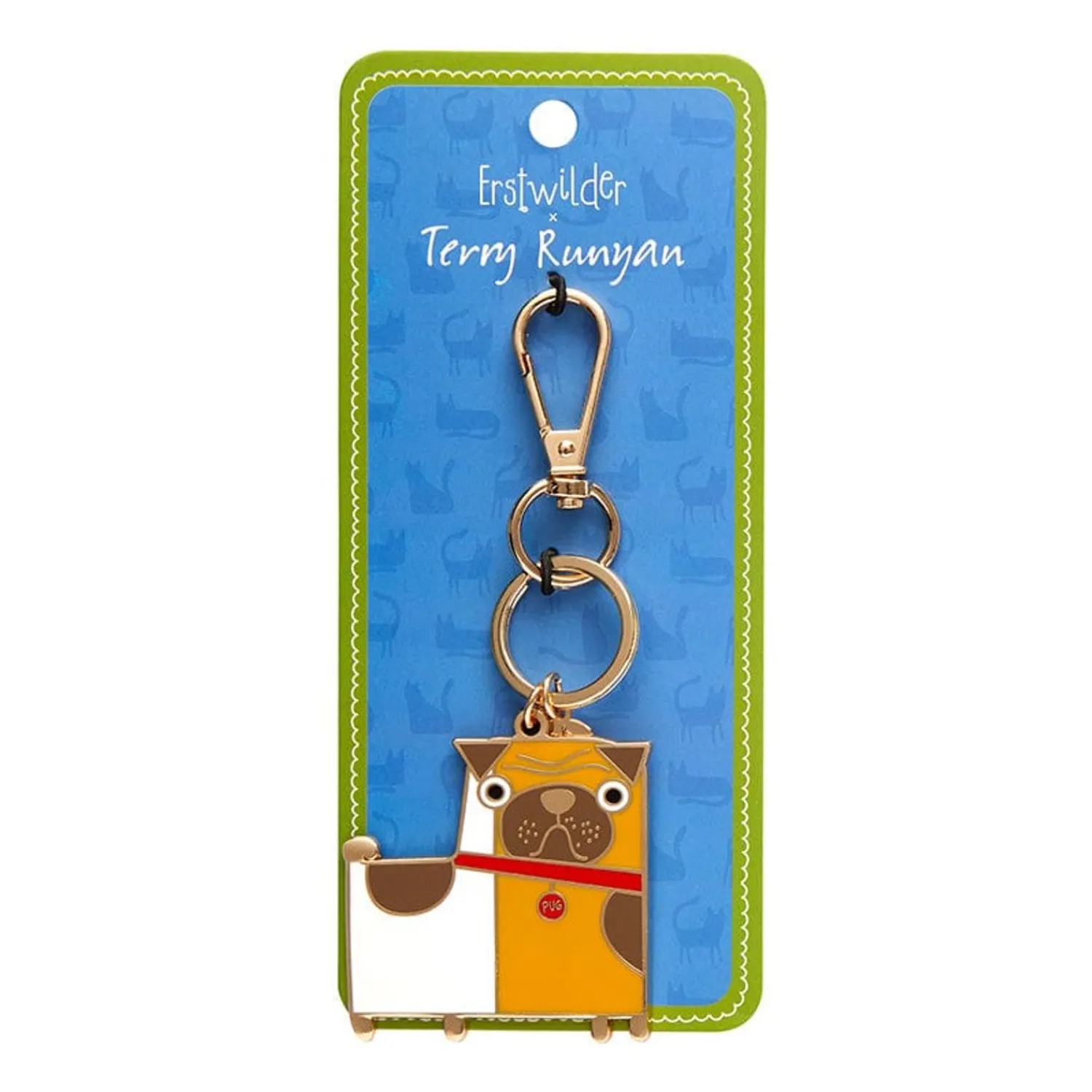 Order Of The Pug Enamel Key Ring^Erstwilder Hot
