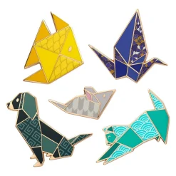 Origami Enamel Pin Pack - 5 Piece^Erstwilder Discount