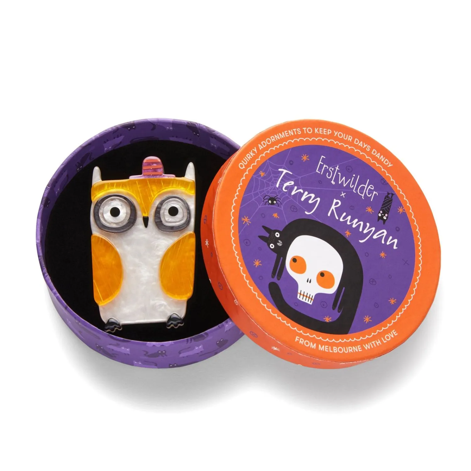 Owl-O-Ween Brooch^Erstwilder Online
