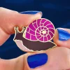 Painted Shell Enamel Pin^Erstwilder Clearance