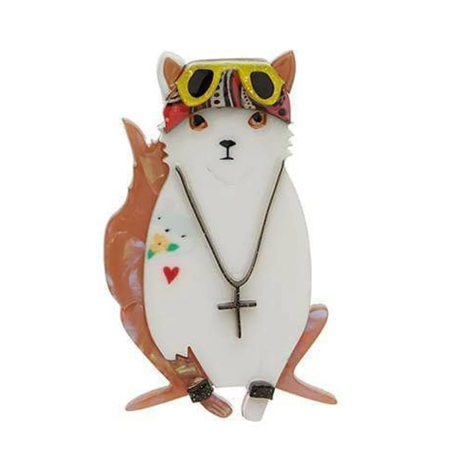 Paradise City Cat Brooch^Erstwilder
