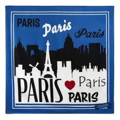 Paris Skyline Square Scarf - Blue^Erstwilder Online