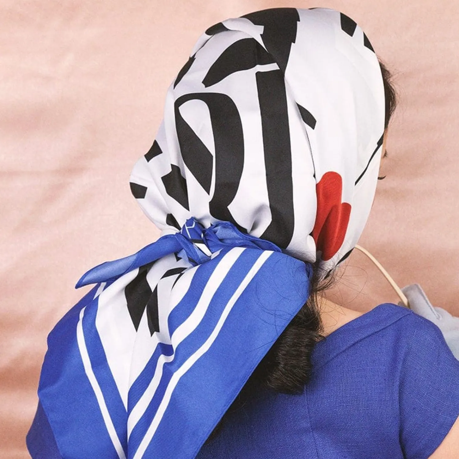 Paris Skyline Square Scarf - Blue^Erstwilder Online