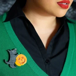 Patch The Pumpkin Pup Brooch^Erstwilder Best
