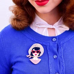 Picnic Portrait Brooch^Erstwilder
