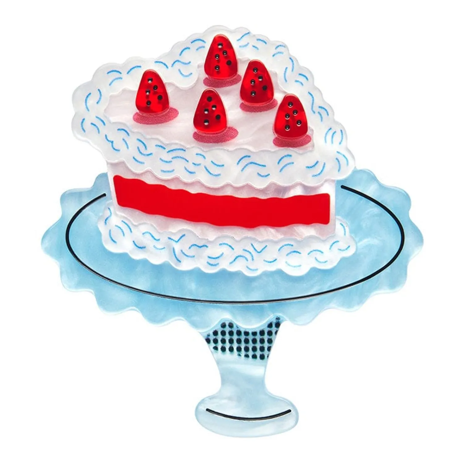 Piece Of Cake Brooch^Erstwilder New