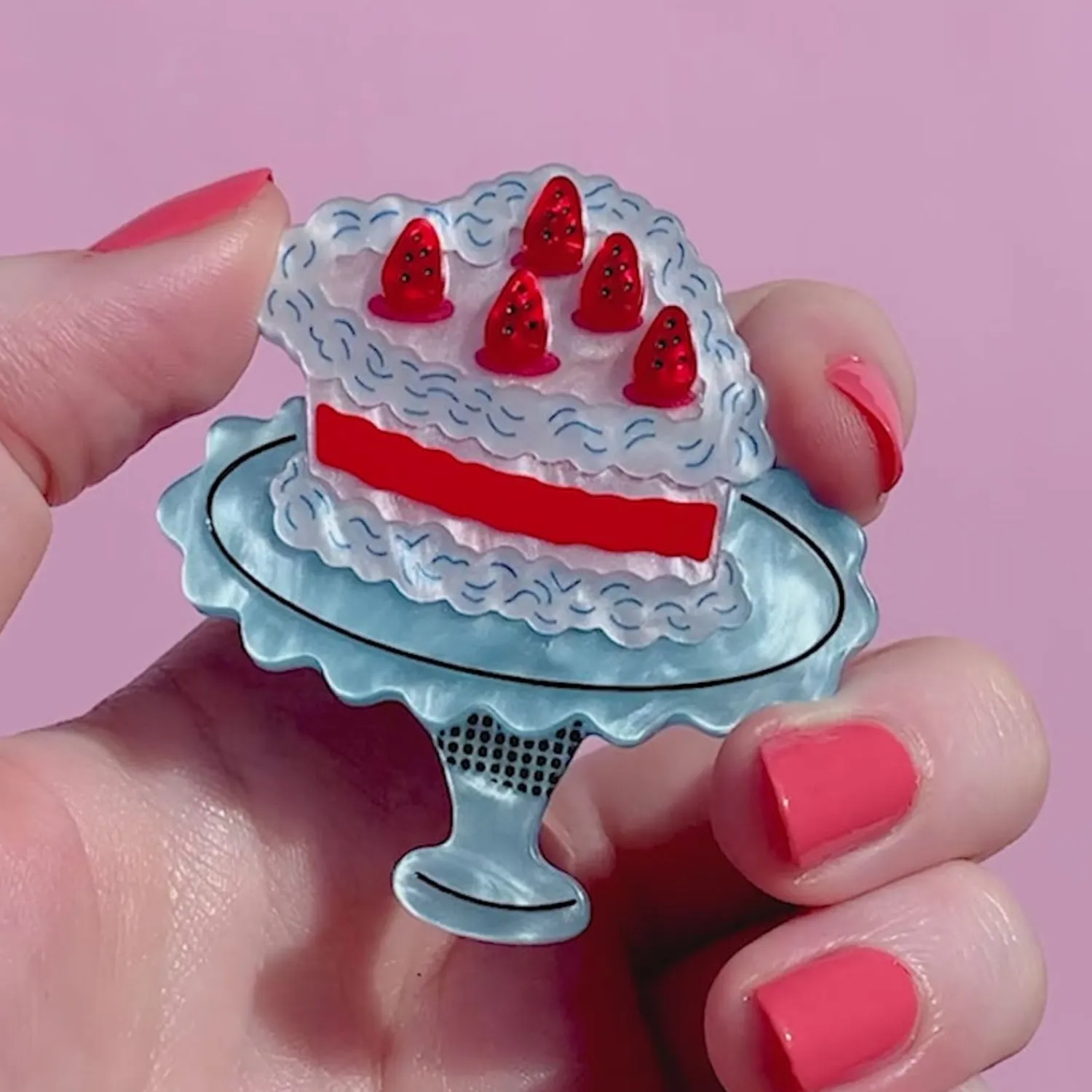 Piece Of Cake Brooch^Erstwilder New