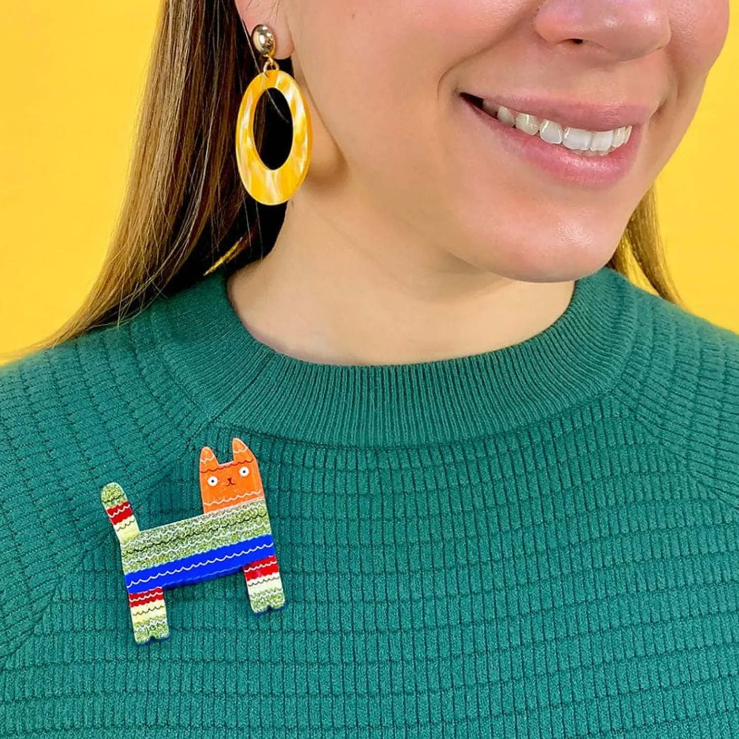 Pinata Cat Brooch^Erstwilder Best