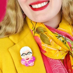 Pretty In Pom Poms Iris Brooch^Erstwilder Sale
