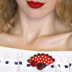 Pretty Pericon Fan Brooch^Erstwilder New