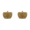 Pumpkin Glitter Resin Stud Earrings - Gold^Erstwilder Sale