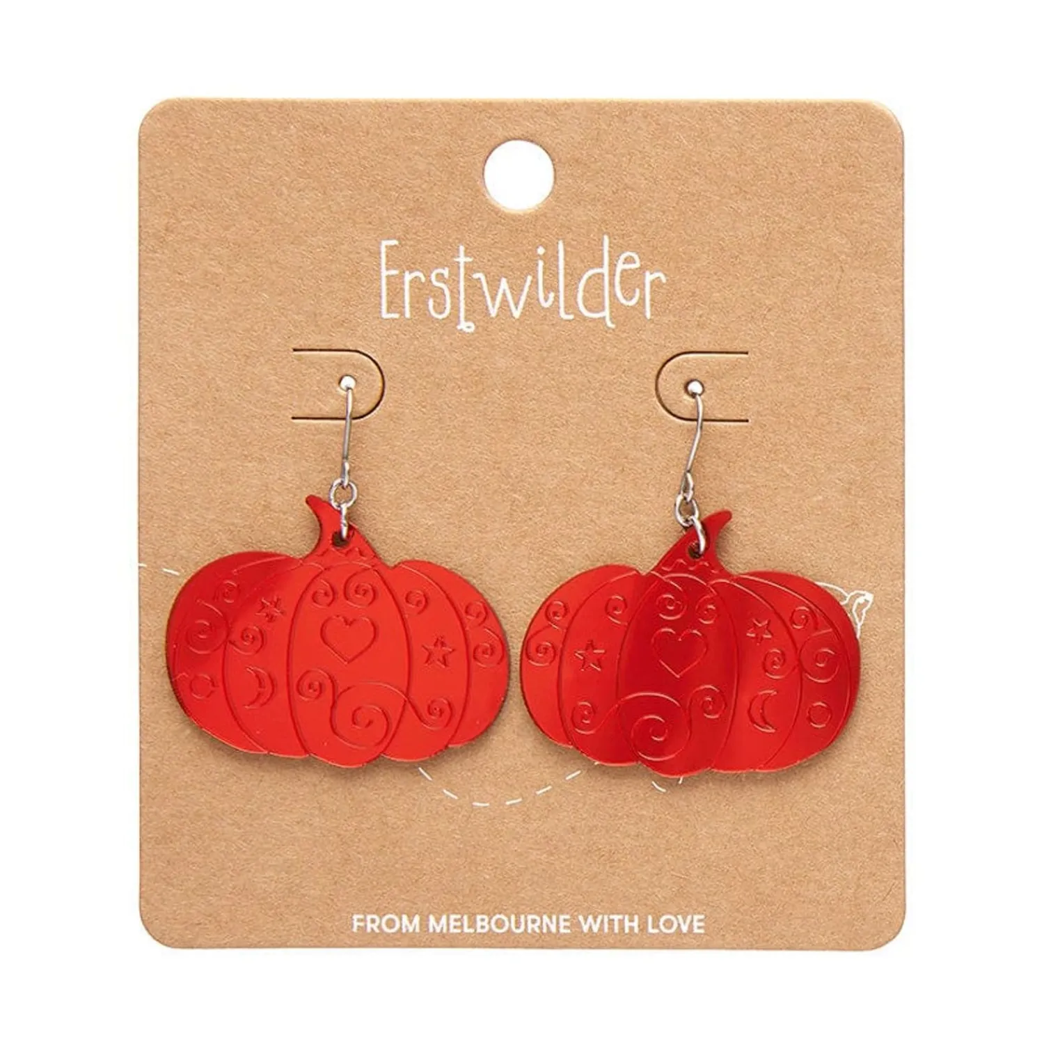 Pumpkin Magic Mirror Drop Earrings - Red^Erstwilder Sale