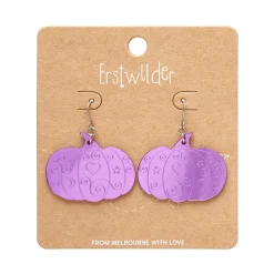 Pumpkin Magic Mirror Drop Earrings - Purple^Erstwilder Best
