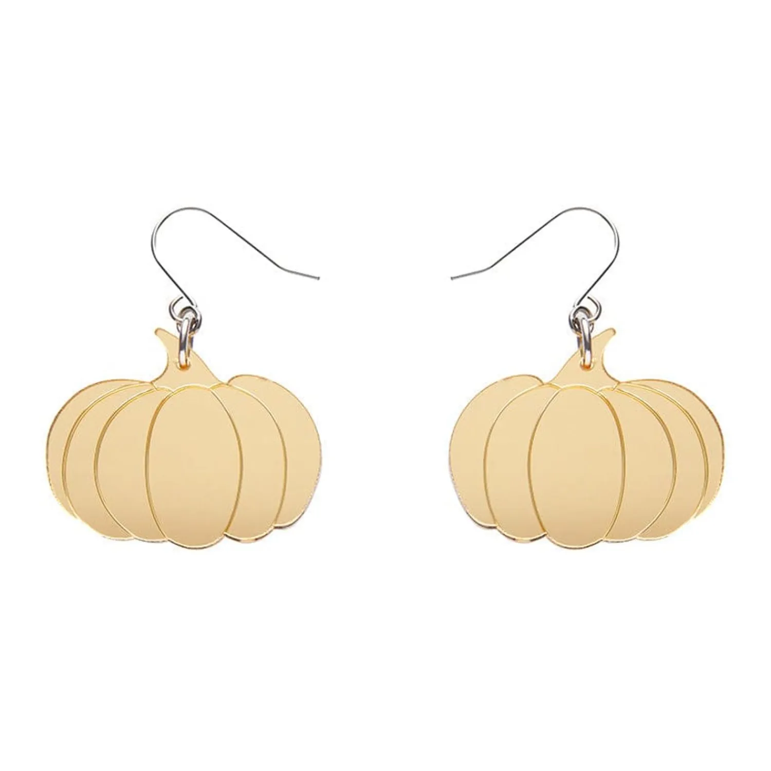 Pumpkin Mirror Drop Earrings - Gold^Erstwilder Hot