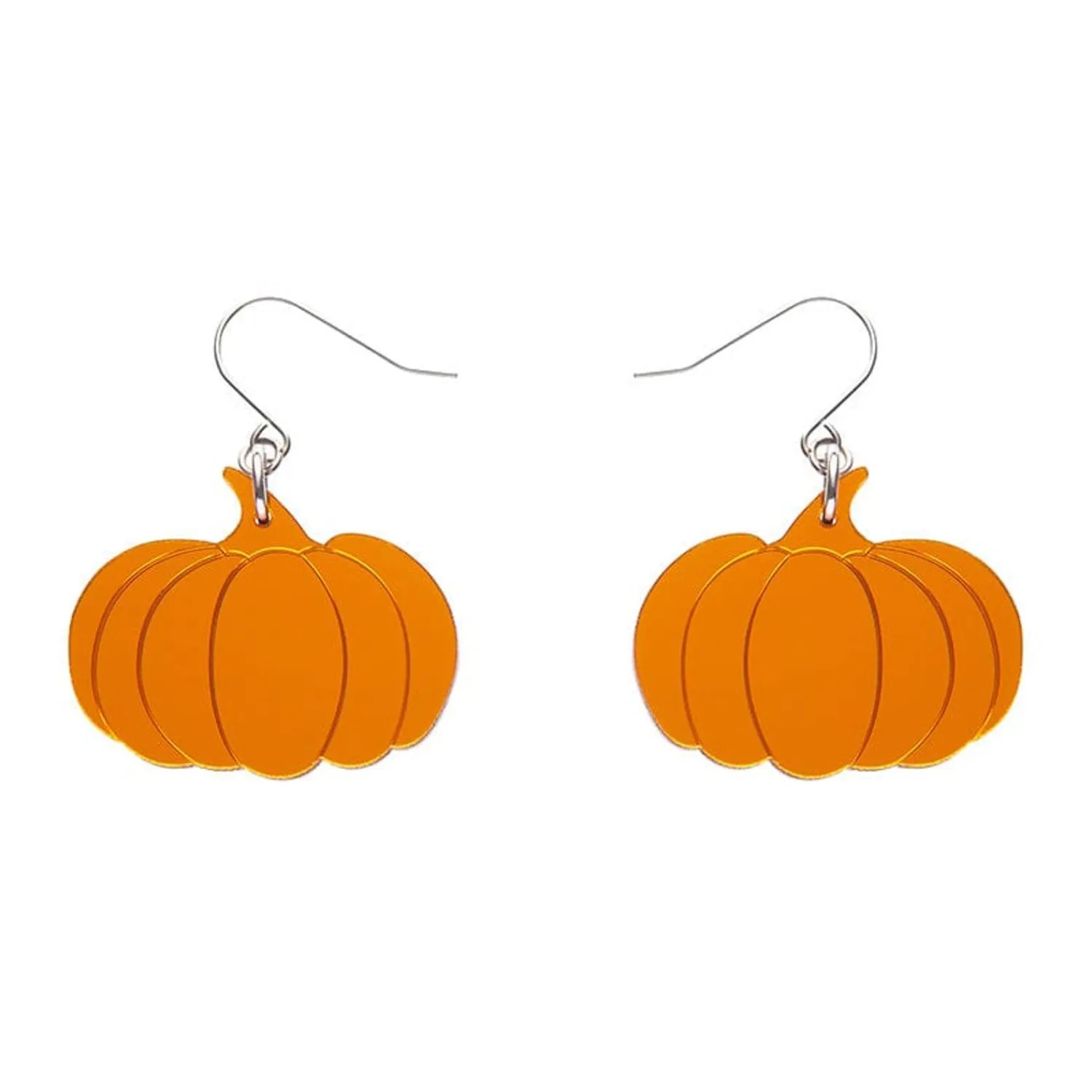 Pumpkin Mirror Drop Earrings - Orange^Erstwilder New