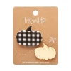 Pumpkin Patch Mini Brooch Set - Gold & Black Gingham^Erstwilder Best