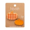 Pumpkin Patch Mini Brooch Set - Orange & Orange Gingham^Erstwilder Hot