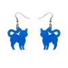 Pussy Cat Bubble Resin Drop Earrings - Blue^Erstwilder Online
