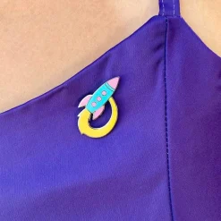 Radical Rocket Ship Enamel Pin^Erstwilder Online