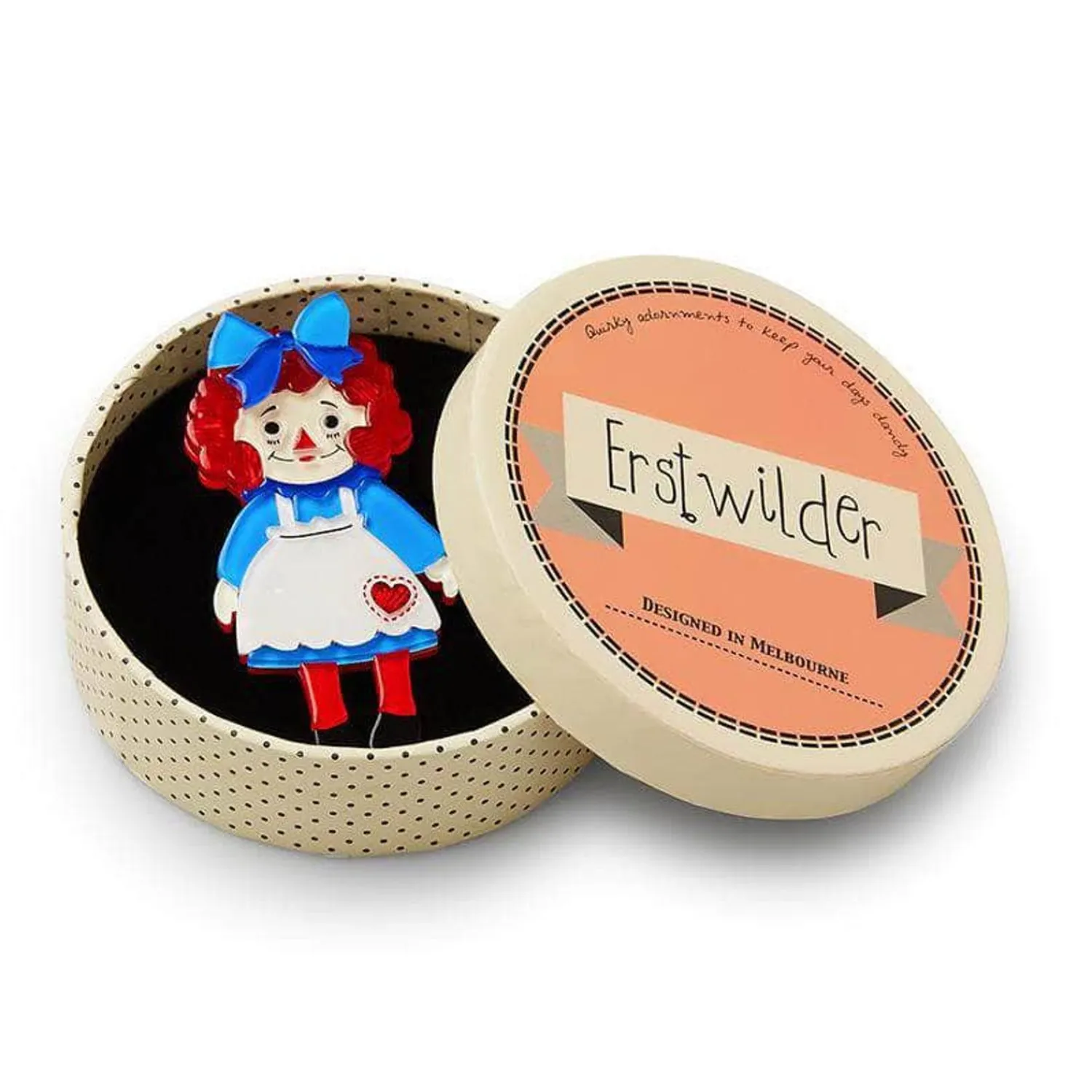Raggedy Annie Doll Brooch^Erstwilder Sale