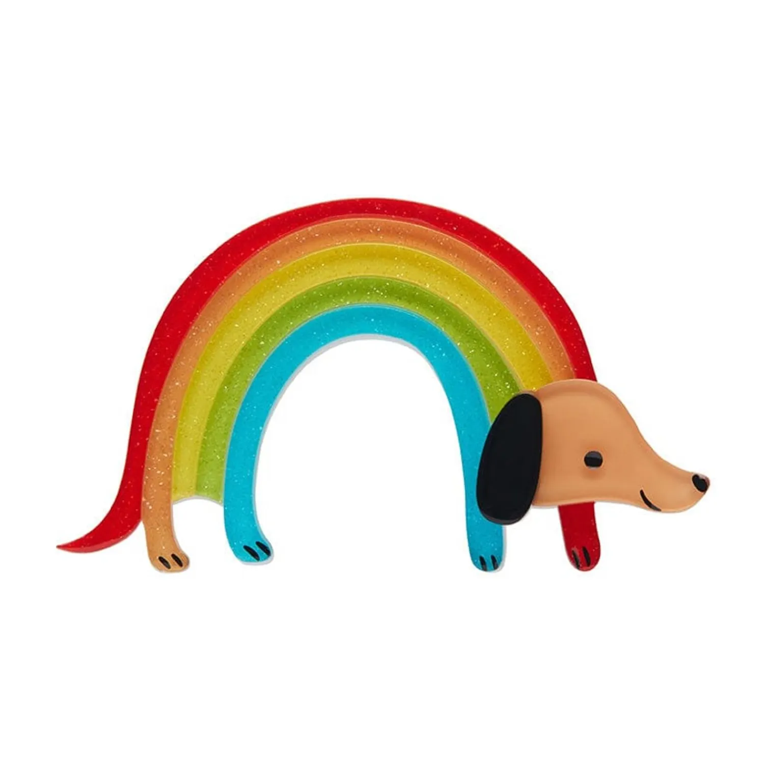 Rainbow Ruff Brooch^Erstwilder Clearance