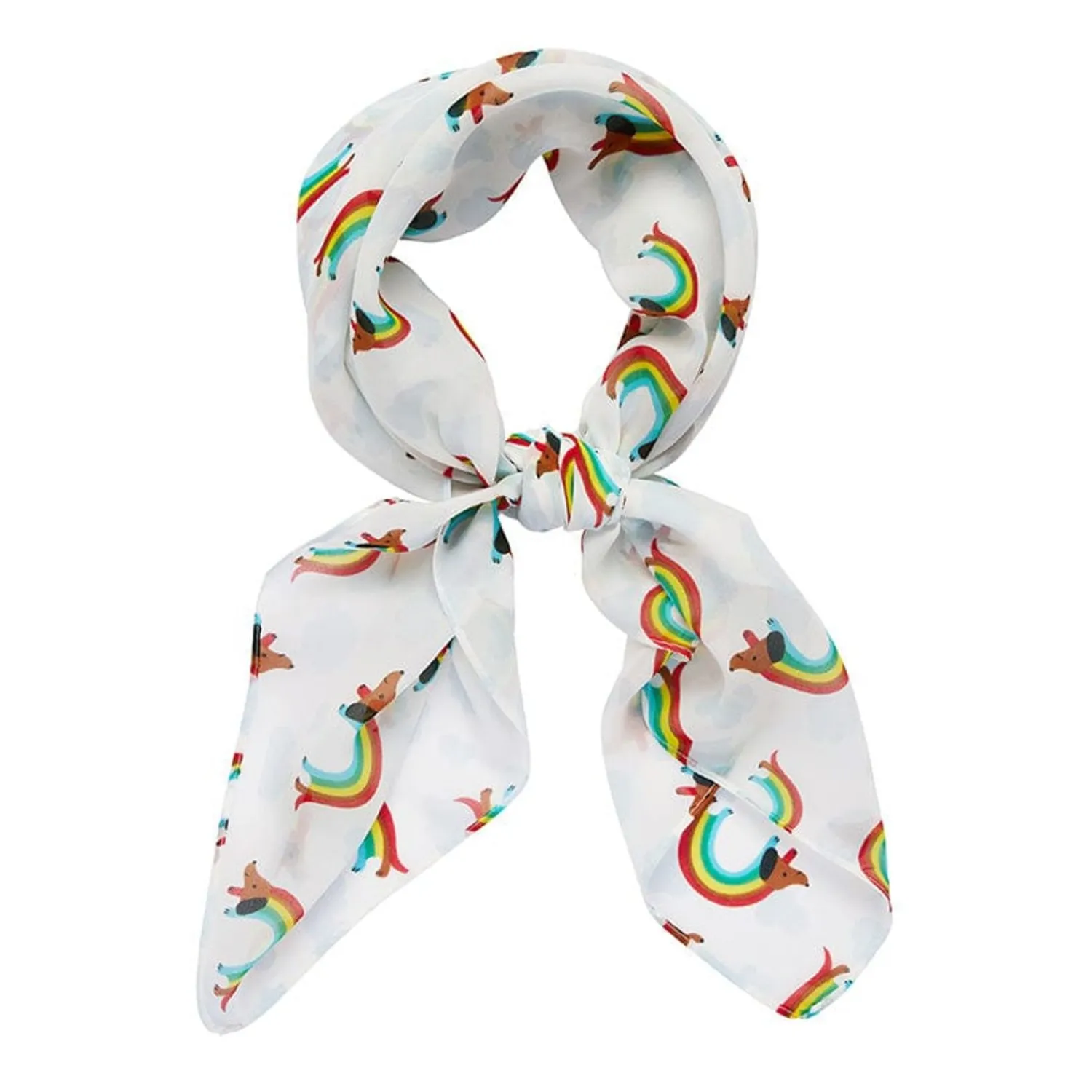 Rainbow Ruff Head Scarf White^Erstwilder Sale