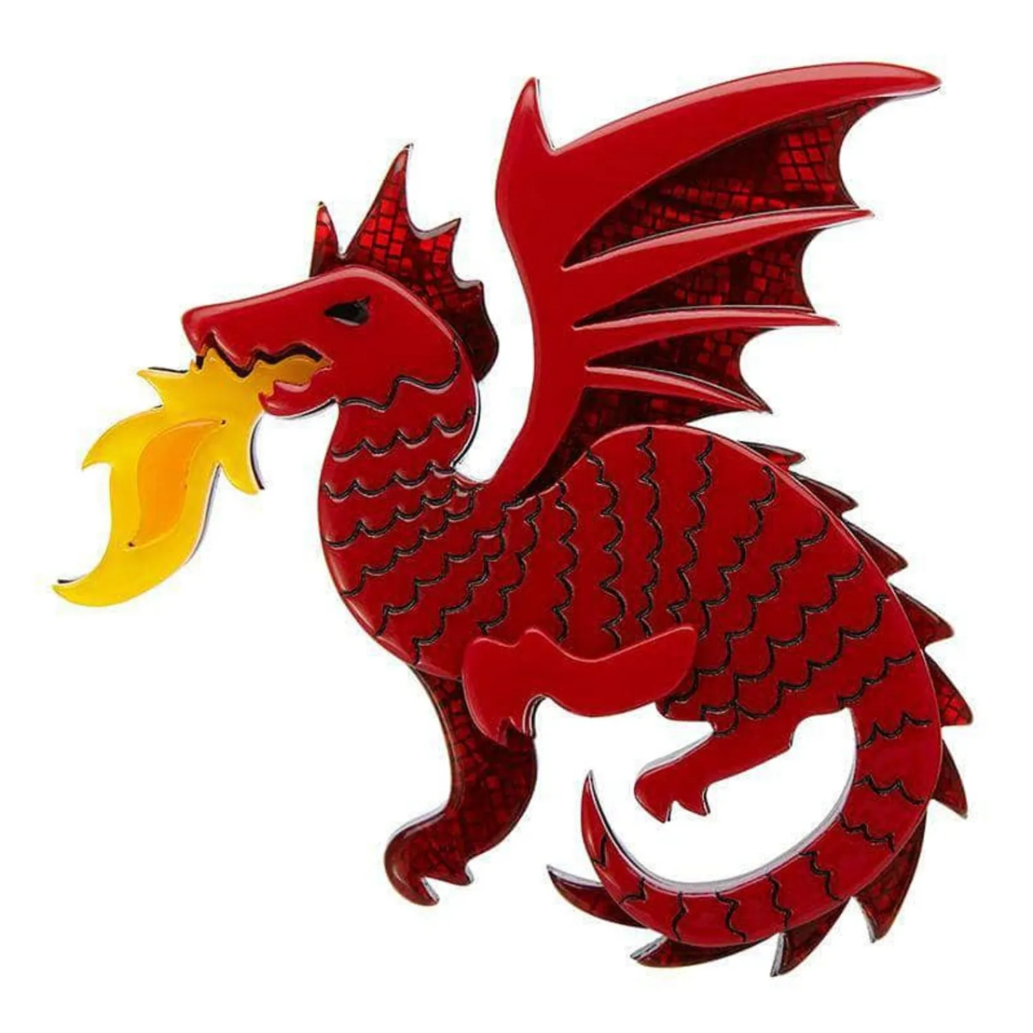 Reign Of Fire Brooch^Erstwilder Hot